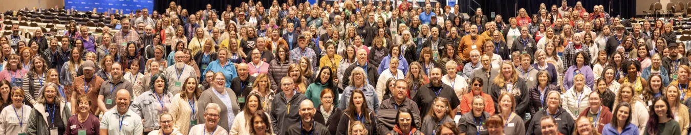 A group shot of educators at IEA's Delegate Assembly