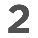 2 number is pictured on a transparent background.