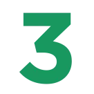 3 number is pictured on a transparent background.