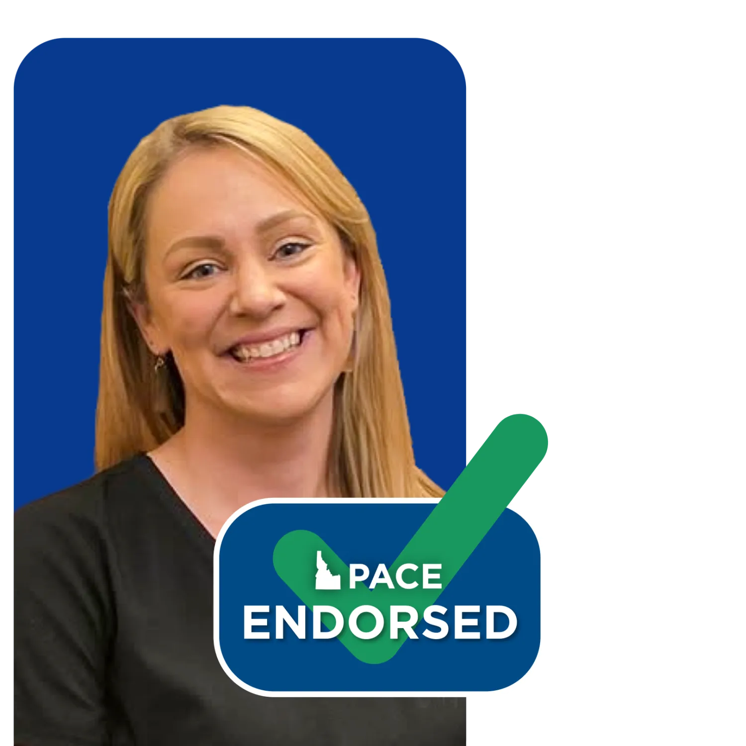 Headshot of Karlie Easley with PACE endorsement