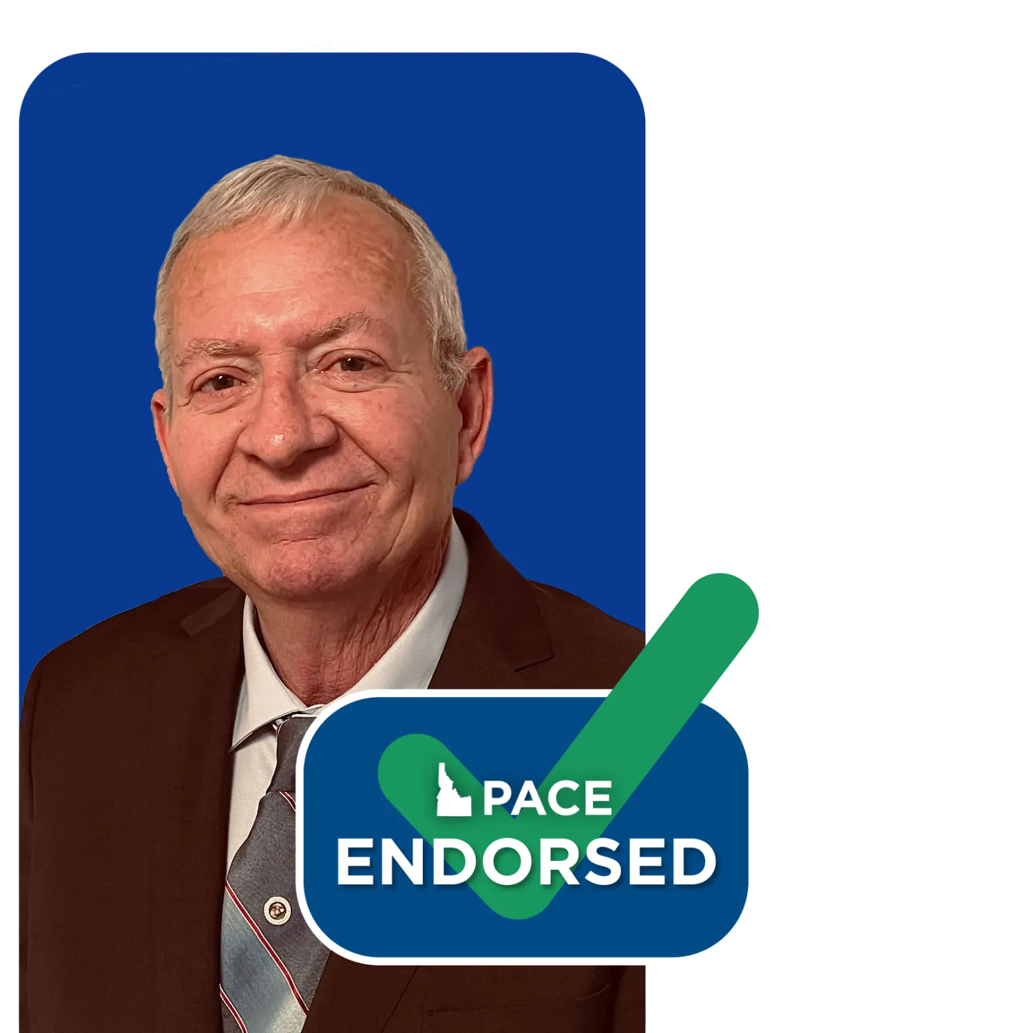 Headshot of Loren Petty with PACE endorsement