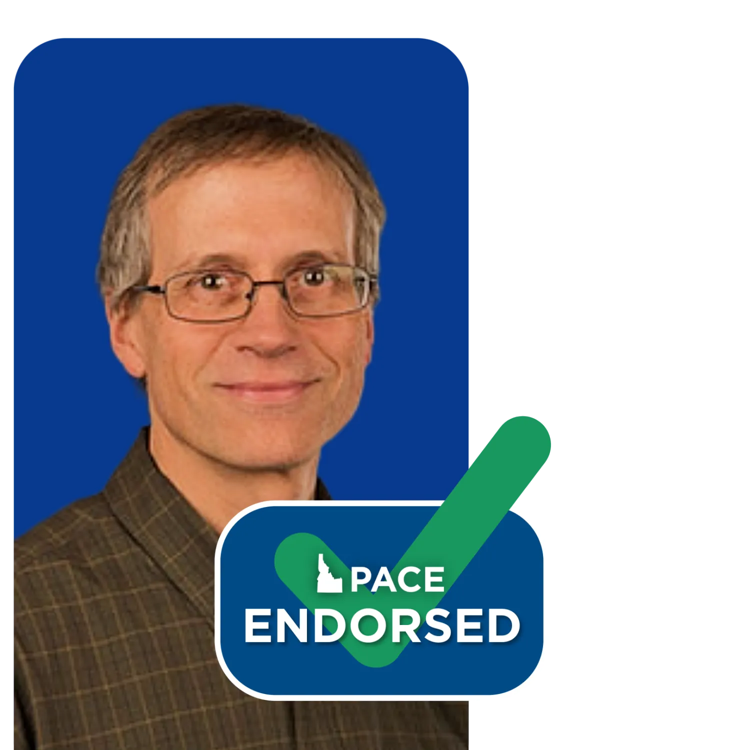 Headshot of Kevin Marsh with PACE endorsement
