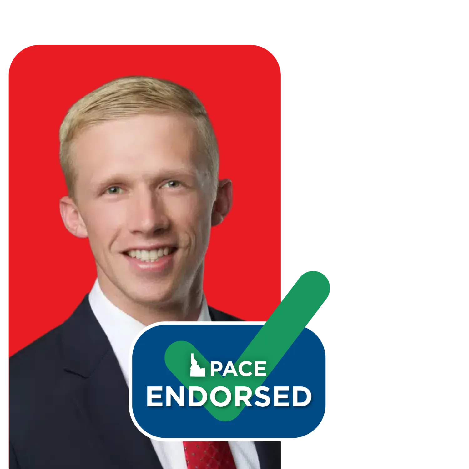 Headshot of James Petzke with PACE endorsement