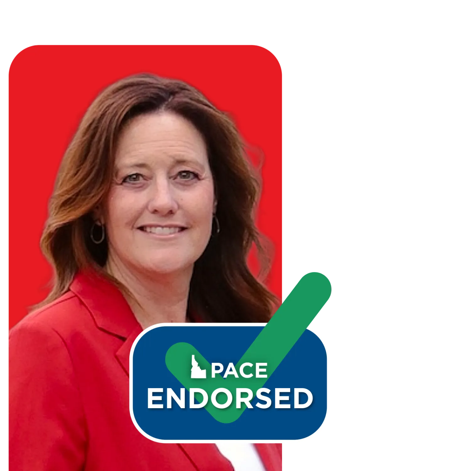 Headshot of Cherie Vollmer with PACE endorsement
