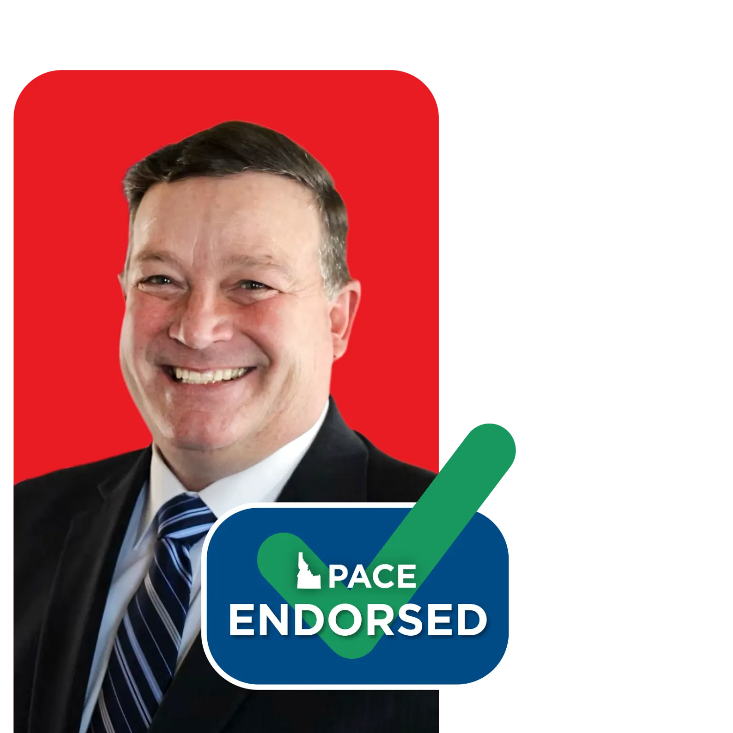 Headshot of Dan Garner with PACE endorsement