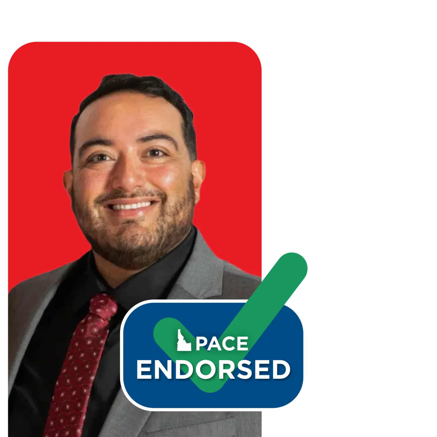 Headshot of Carlos Hernandez with PACE endorsement