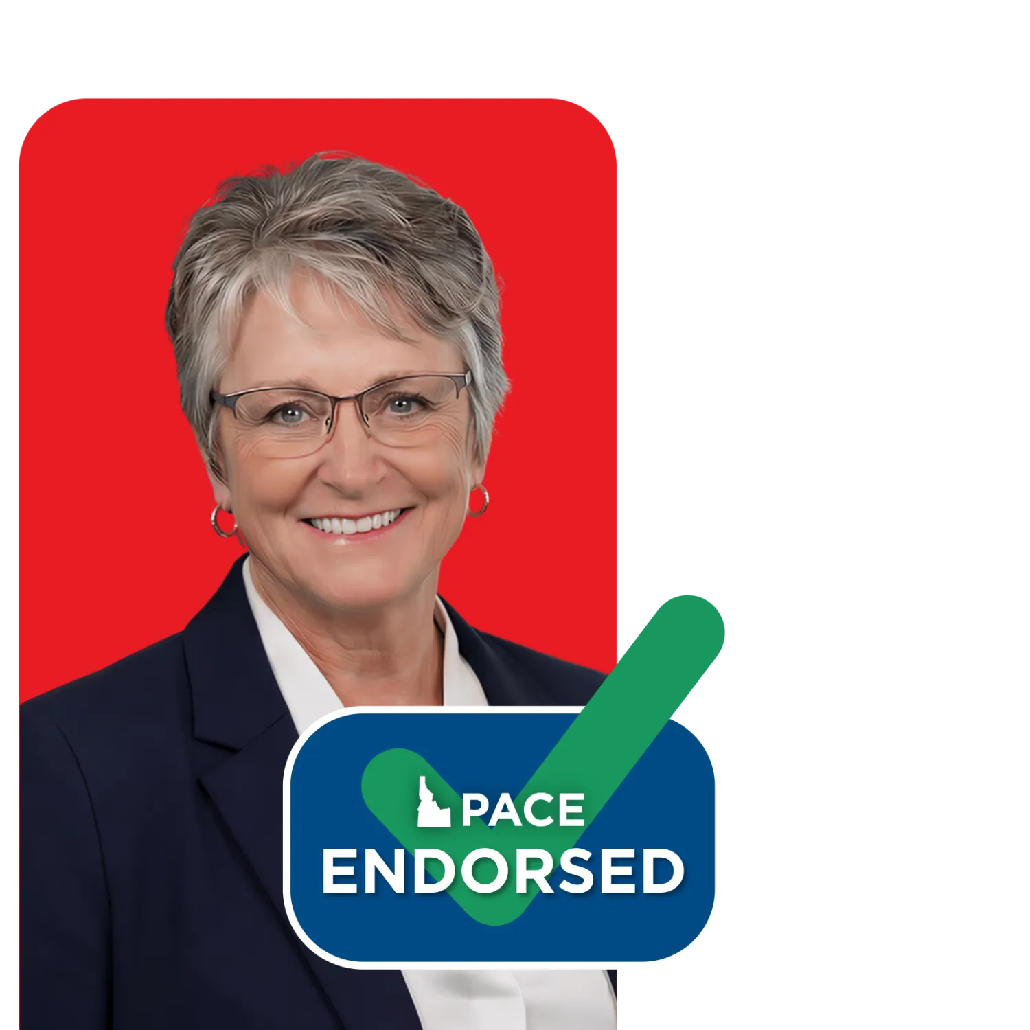 Headshot of Lori McCann with PACE endorsement