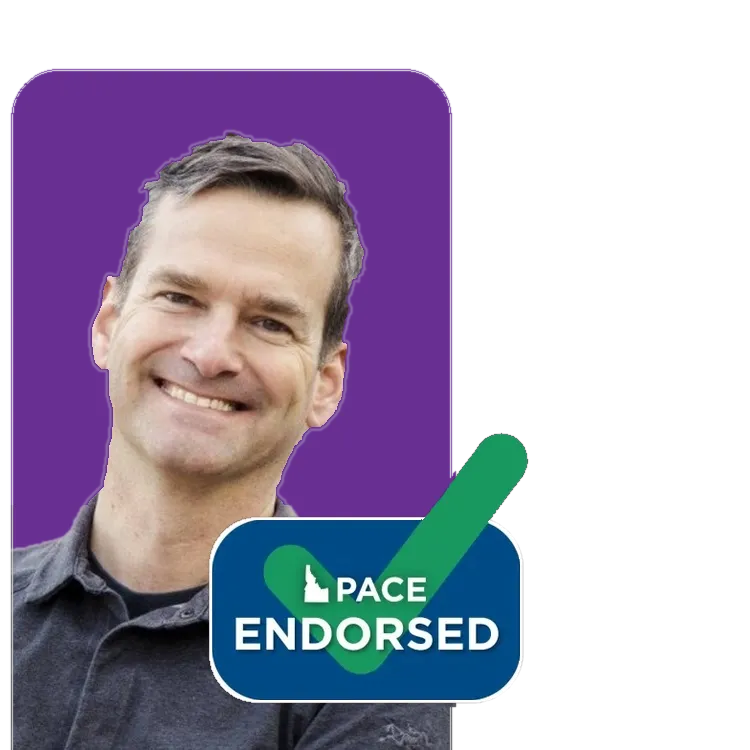 man with purple background