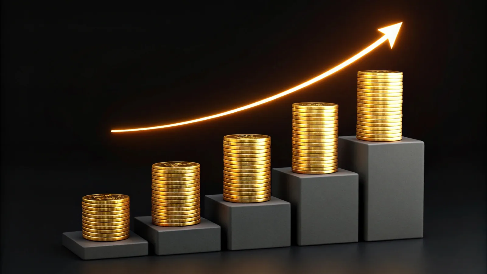 A photo illustration of coins