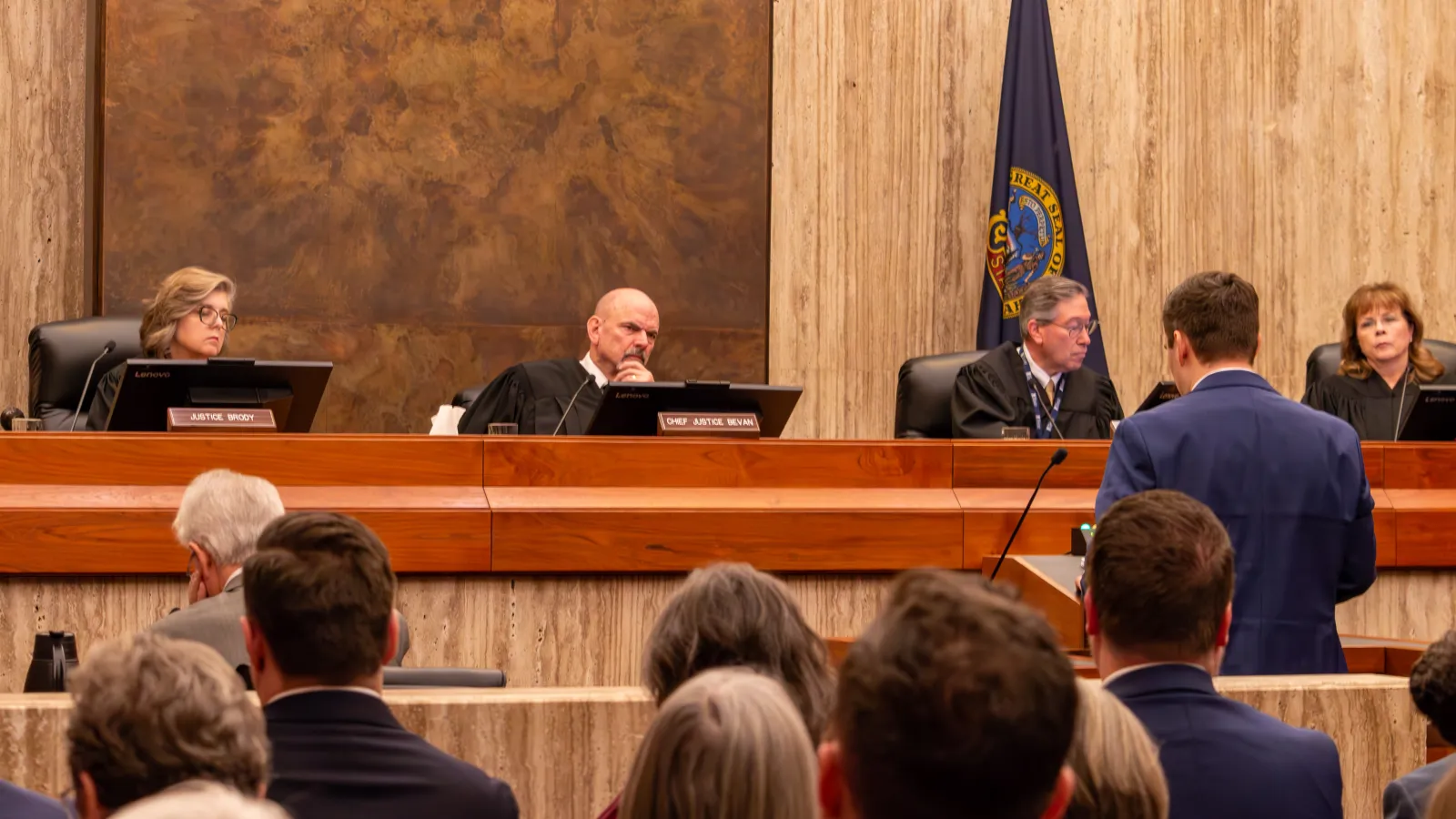 Idaho Supreme Court justices listen to oral arguments