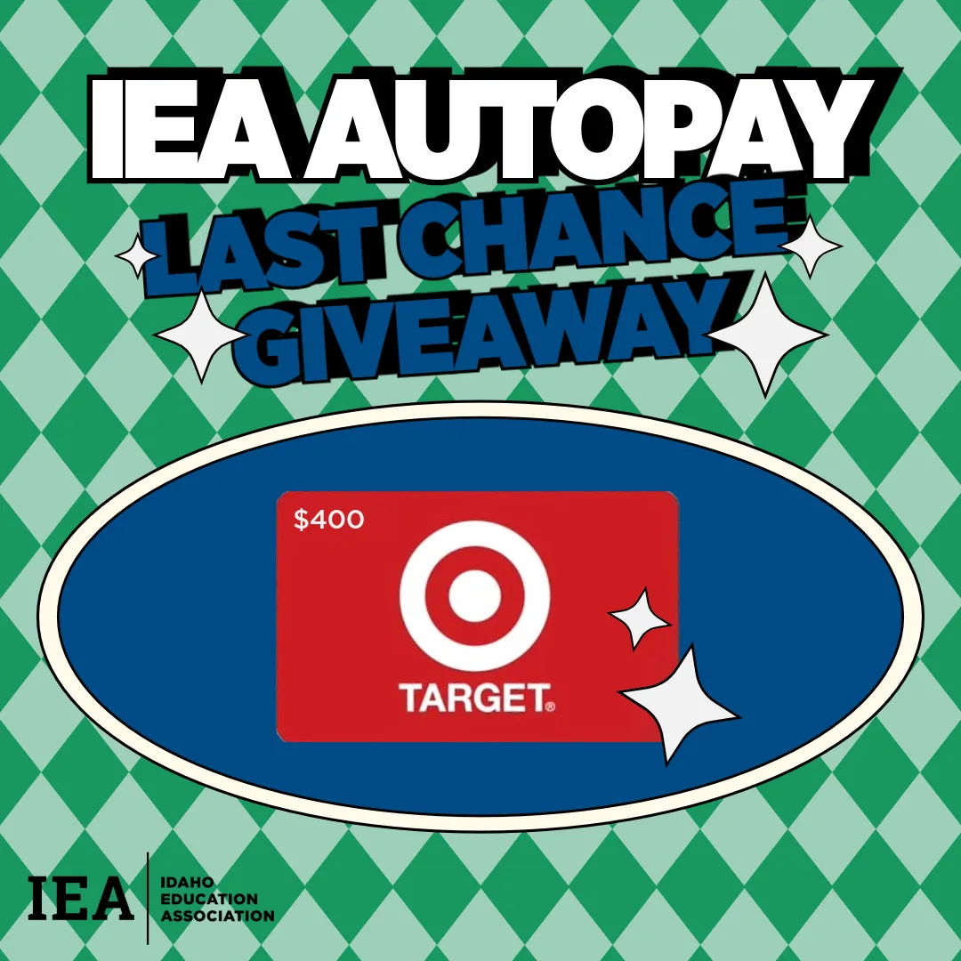 A graphic that says IEA AutoPay Last Chance Giveaway