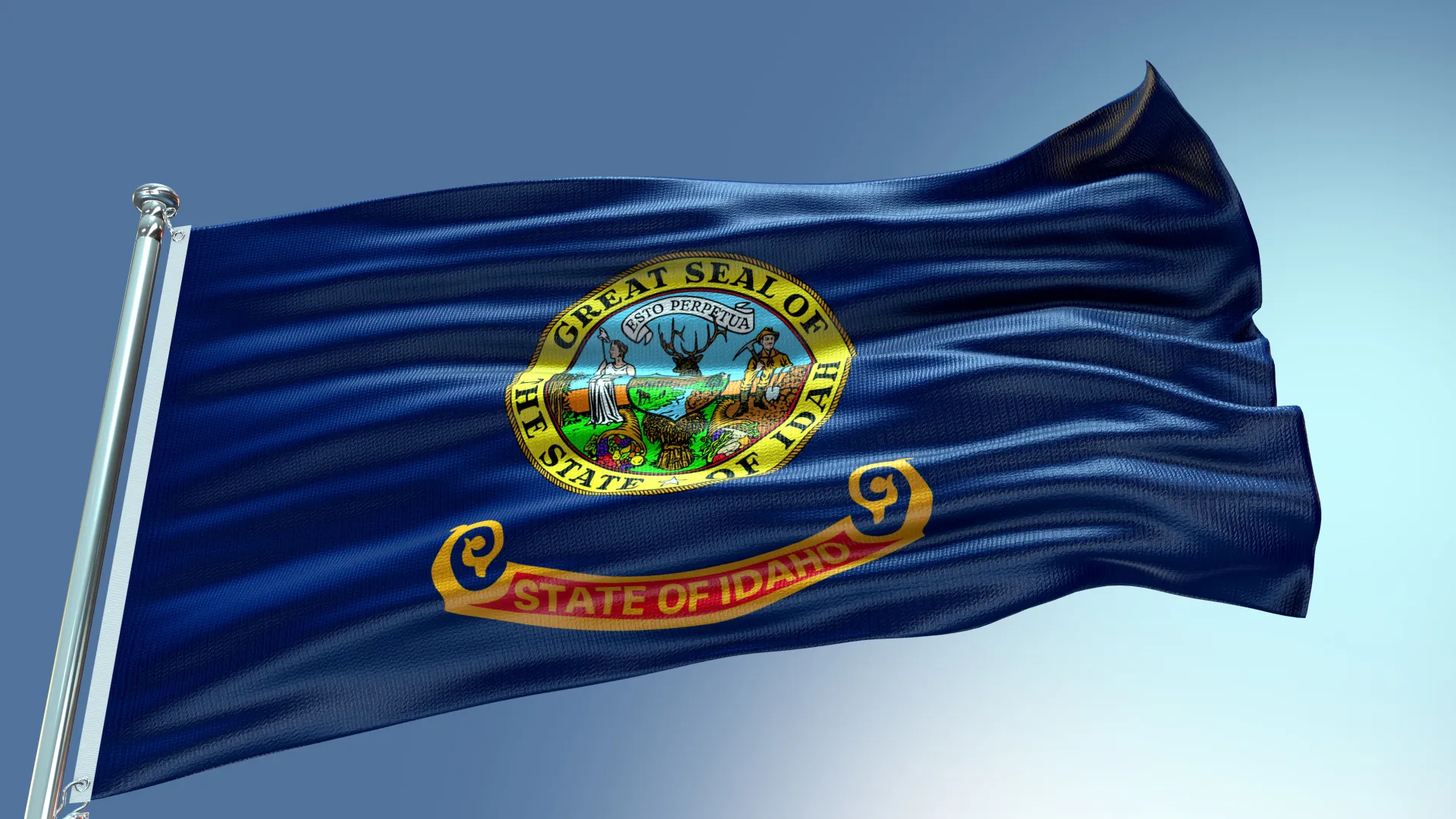 The Idaho state flag