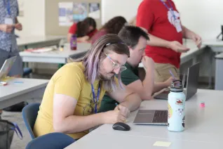 People write at tables