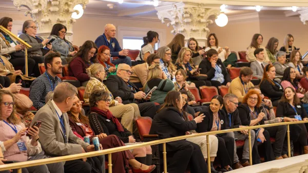 IEA members wait in the gallery for a hearing on the Idaho Senate floor. 