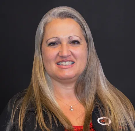 A woman with long hair 