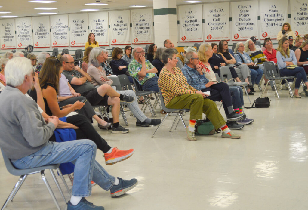 Anti-Voucher Crowds Turn Out for Town Halls 