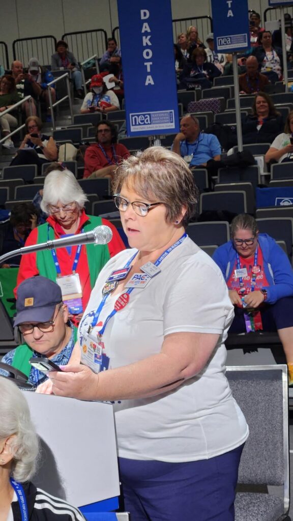 Hoy Ends NEA Term By Debuting New Rural Caucus, Sharing Poster Organizing Opportunity