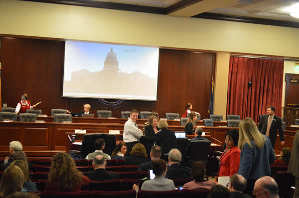 Crowd Filing in for the Education Committee’s Joint Session on Idaho Core Standards