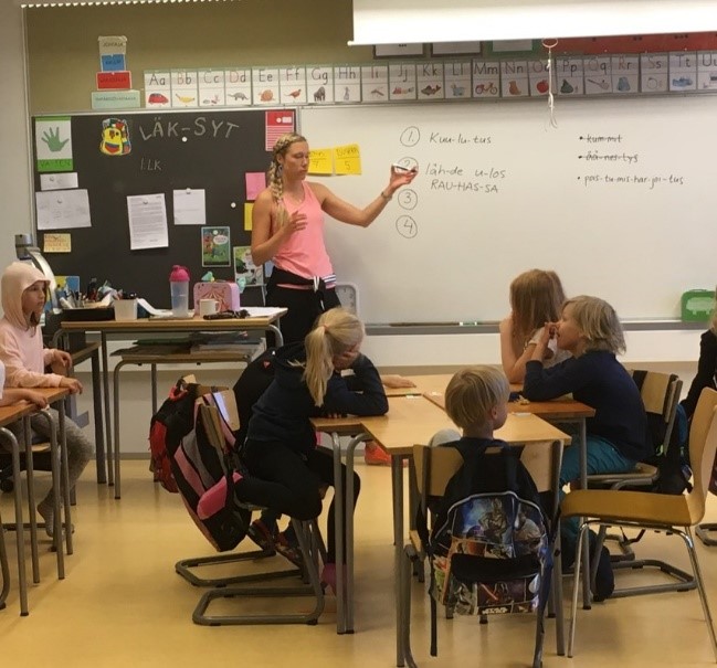 Typical Finnish elementary classroom
